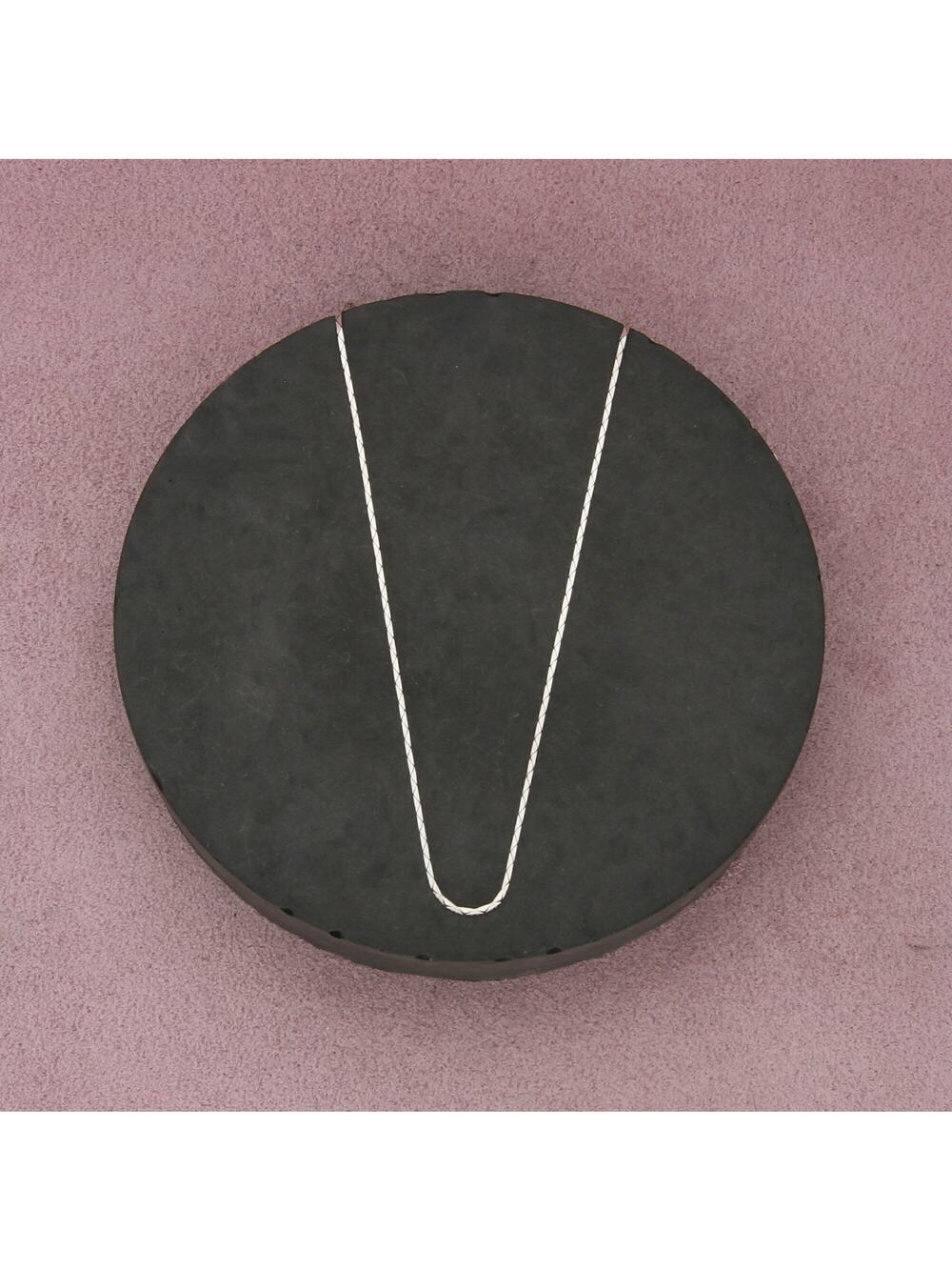 sterling silver italy 1mm serpentine chain necklace size 15.5in